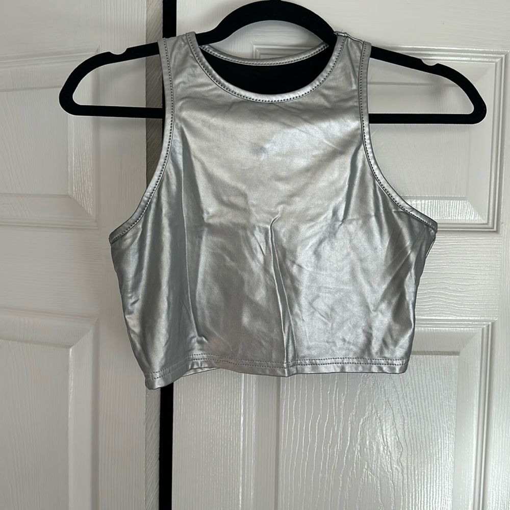 Metallic Crop Top - Size M
